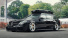 Mercedes E63 AMG Tuning: Tief-Schwarz: Unten angekommen steht das E63 T-Modell  auf seinen 20-zölliigen Rotiform besser da