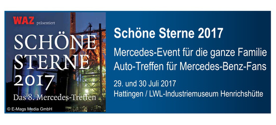 SCHÖNE STERNE® 2017: Ab sofort gibt es Teilnehmer-Tickets für das Mercedes-Event auch bei Eventim