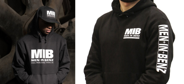 Kapuzen-Pullover für Mercedes-Fans: Für die kalte Jahreszeit: Flauschige MIB-Hoodies