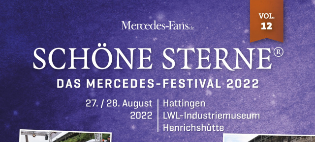 SCHÖNE STERNE® 2022: Save the Date: 12. Mercedes-Festival SCHÖNE STERNE® am 27./28. August 2022 in Hattingen/Ruhr
