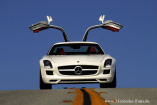 Schon in Weiß gesehen? SLS AMG: Nach Silber und Rot zeigt Mercedes-Fans.de den SLS AMG jetzt in der dritten Farbe