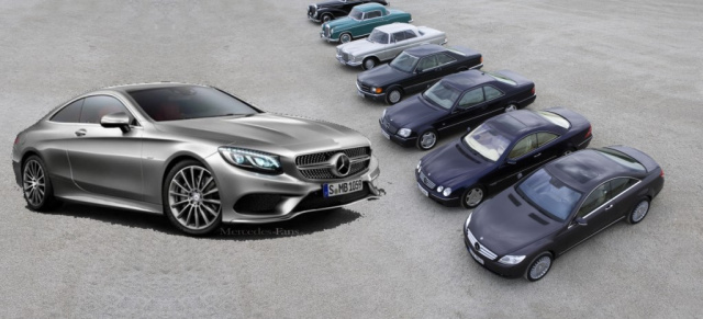 Rückblick: Die großen (S-Klasse-) Coupés von Mercedes-Benz: Coupé-Tradition: Acht  Luxus-Generationen mit Mercedes-Stern