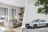 MBUX macht‘s möglich:  Das smarte Zuhause aus dem Auto heraus steuern: Bosch Smart Home nimmt mit der Mercedes S-Klasse weiter Fahrt auf