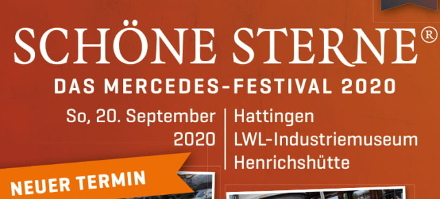 Corona-bedingt ABGESAGT: SCHÖNE STERNE® 2020: 20. September: ABGESAGT!!!!!! Alle Infos zum Mercedes-Festival SCHÖNE STERNE in Hattingen