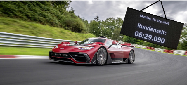 Mercedes-AMG ONE bricht eigenen Rekord auf dem Nürburgring: AMG ONE bleibt Nummer 1: Mit noch mehr Karacho durch die Grüne Hölle