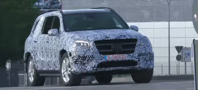 Mercedes-Benz Erlkönig erwischt: Star Spy Shot: Mercedes-Benz GLS X167 mit weniger Tarnung