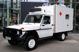 Spannende Sonderaufbauten bei Lorinser Classic: Puch G als Ex-Krankenwagen des Schweizer Departements VBS