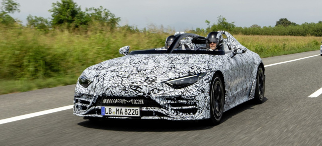 Mercedes-AMG PureSpeed: Prototypen des ersten Modells der Mythos Series in der Erprobung