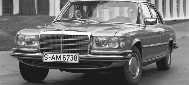 Im Oktober 1972 präsentierte Mercedes-Benz die Baureihe 116: Premiere vor 50 Jahren: Vorhang auf für die "erste" S-Klasse