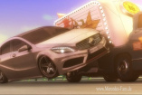 Trickfilm-Star:  Mercedes-Neue A-Klasse im japanischen Anime: In Japan avanciert die Neue A-Klasse von Mercedes-Benz zum Trickfilm-Action-Star