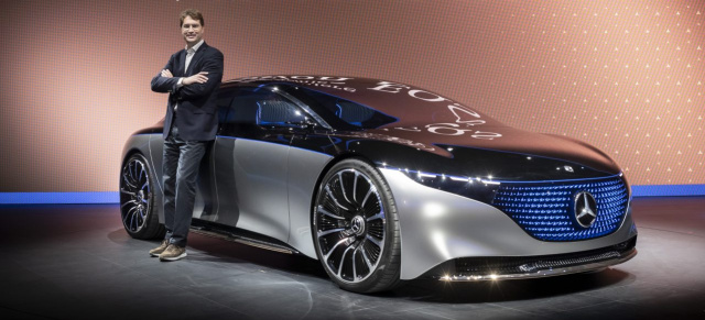 Die Präsentation von Mercedes-Benz  auf der IAA 2019: Der Stern macht`s spannend: Elektromobilität wird bei Mercedes-Benz zum Kerngeschäft