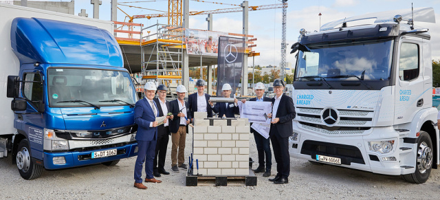 Grundsteinlegung in Stuttgart Feuerbach: Für Lkw und Busse: Daimler Truck investiert in neues Nutzfahrzeugzentrum