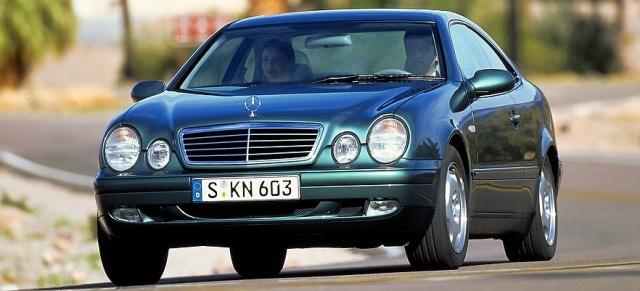 Das Vier-Augen-Coupé feiert im Januar 1997 Premiere: Hate it or love it: Mercedes-Benz CLK der Baureihe 208