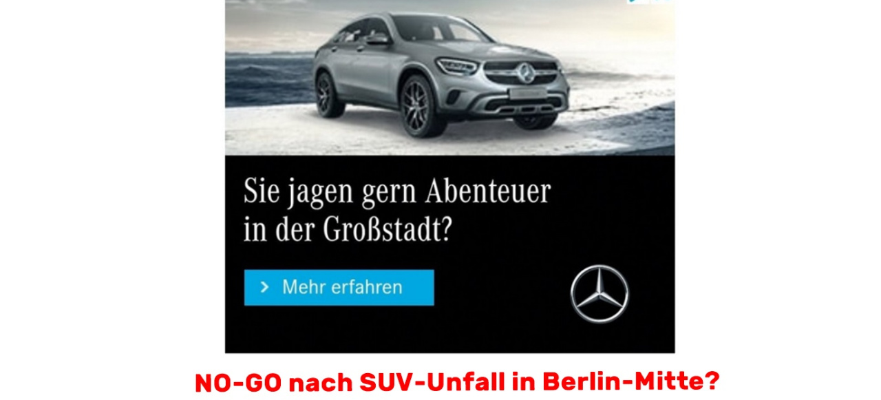 Mercedes Benz Gle Coupe Nach Suv Unfall In Berlin Mercedes Suv Anzeige Lost Shitstorm Aus News Mercedes Fans Das Magazin Fur Mercedes Benz Enthusiasten