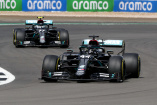 Formel 1 GP von Großbritannien - Rennen: Lewis Hamilton siegt trotz Reifenplatzer in der letzten Runde