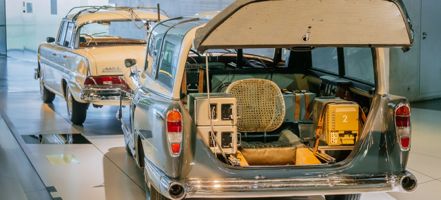 Vorne „Adenauer“, hinten Datenlabor: Einzelstück: Mercedes-Benz 300 Messwagen von 1960