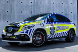 Sonderfahrzeuge: Mercedes-AMG GLE 63 Coupé Policecar: Coupé als Cop Car: Mad Max wäre auf den australischen GLE 63 Coupé Polizeiwagen mit Recht neidisch