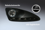 Carlsson erleuchtet Mercedes Fahrzeuge : LED-Tagfahrleuchten von Carlsson gibt es  
exklusiv bei jedem Mercedes-Benz-Vertragspartner