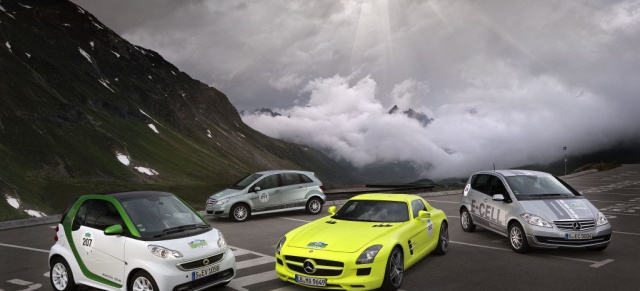 Strom-Schlacht am Berg: Silvretta E-Auto Rallye 2012: Vom 5.-7.Juli dauert die Rallye im österreichischen Montafon 