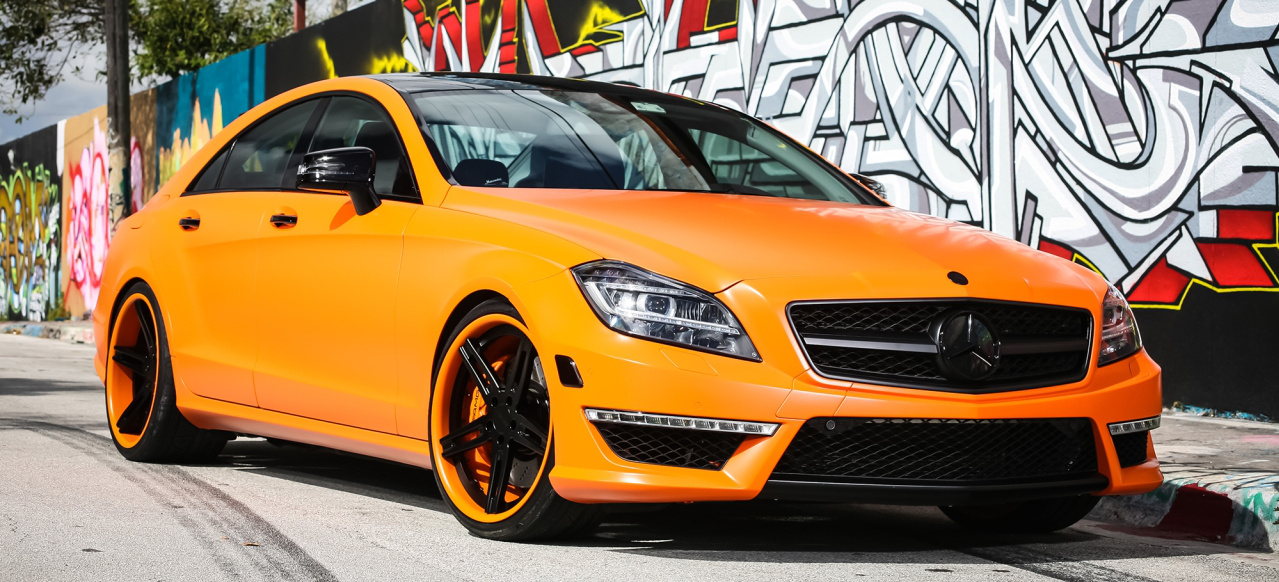 Vitamin C für die Straße: Mercedes CLS 550: Orangener C218 setzt auf