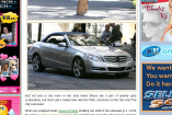 Sex in the City 2 und das neue Mercedes E-Klasse Cabrio: Bei Dreharbeiten dem Magazin X17online.com vor die Linse gefahren: das neue Mercedes E-Klasse Cabrio
