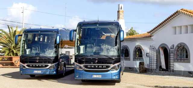 Die neuen SETRA Busse ComfortClass und TopClass schon gefahren: Premiumreisen mit neuem Gesicht