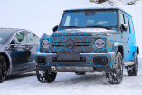 Erlkönig der elektrischen G-Klasse erwischt: Eiskalt erwischt: Mercedes-Benz EQG Prototyp beim Wintertest