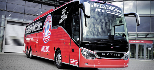 Der Stern des Südens fährt jetzt Setra: Ein Setra Reisebus für den FC Bayern Basketball
