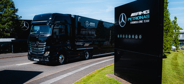 Mercedes-AMG PETRONAS F1 Team spart sich an die Spitze: Mercedes-AMG PETRONAS F1 Team tankt HVO100