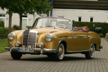 Golden drop top: Das Mercedes-Benz 220 SE Cabriolet (W128) ist gold wert!: Das 220 SE Cabrio kostete soviel wie 2 Porsche oder 4 VW Käfer