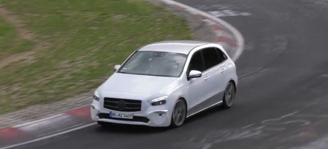 Mercedes-Benz Erlkönig Auf Dem Nürburgring: Star-Spy-Shot-Video: B ...