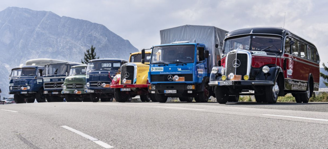 20. Deutschlandfahrt für historische Nutzfahrzeuge: Trucking at its Best mit historischen Mercedes Nutzfahrzeugen  und Setra Bus