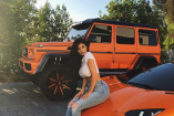 Stars und Sterne: Promis und ihr Mercedes-Benz: US-Star Kylie Jenner und ihr gepimpter Mercedes-Benz G550 4x4²