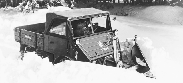 Vor 70 Jahren: Erster Schneepflug für den Mercedes-Benz Unimog