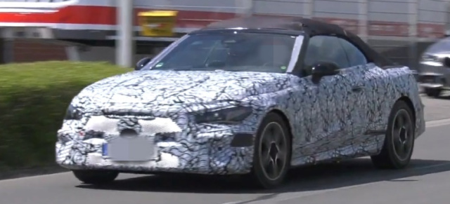 Mercedes-Benz Erlkönig-Video: Spy-Shot-Video-Debüt: Erste bewegte Bilder vom CLE-Cabrio