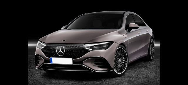 Vorgucker: Sieht so der vollelektrische Kompakt-Mercedes aus?: Rendering: Mercedes EQA 350 / vollelektrischer CLA 2024