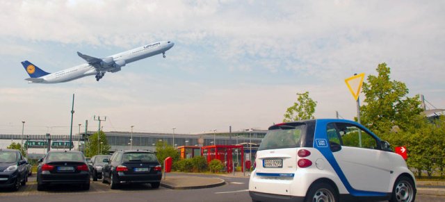 car2go hebt ab: Jetzt auch am Flughafen Düsseldorf: Mit car2go ab sofort am Flughafen Düsseldorf parken