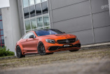 Mercedes-AMG S63 Coupé Tuning: Fette Fruchtbombe: Orange-Chrom-Matt foliert steht der S63 fruchtig und wuchtig da