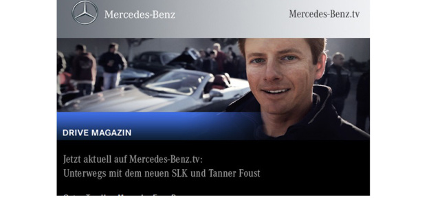 Jetzt aktuell auf Mercedes-Benz.tv: Unterwegs mit dem neuen SLK: 