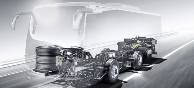 Upgrade für das Omnibus-Chassis Mercedes-Benz OC 500: Spitzentechnologie mit umfangreichen Sicherheits- und Komfort-Features