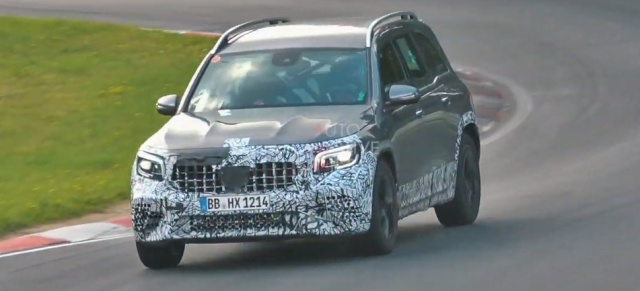 Erlkönig-Video:  Mercedes-AMG GLB 45: Mit Karacho durch die Grüne Hölle: AMG GLB 45 auf dem Nürburgring
