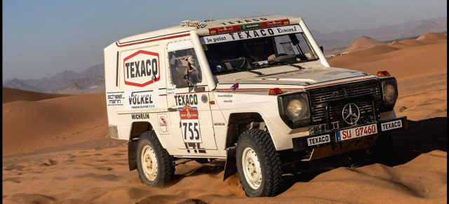 Spoileralarm: Team Völkel geht mit Mercedes-Klassikern bei der Classic Dakar an den Start: Machs noch einmal Jörg: 280GE auf den Spuren des Dakar-Siegers Jacky Ickx - der 280GE feiert 2024 einen vielbeachteten Klassensieg