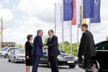 Hoheitlicher Besuch im Mercedes Museum: Fürst Albert II. von Monaco und Fürstin Charlène besuchten Mercedes-Benz Museum