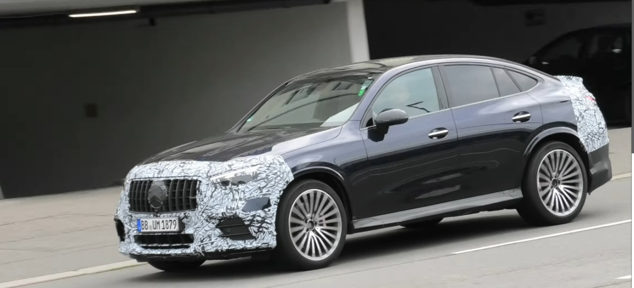 Mercedes Amg Erlk Nig Erwischt Spy Shot Video Amg Glc Coup C