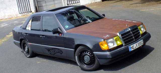 Reizvolle Rostlaube: Mercedes 200E  (W124): 1991er Limousine im Ratten-Look