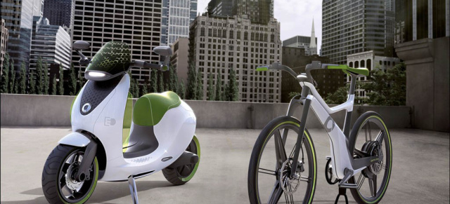 smart escooter kommt 2014 ins Rollen: smart wird den escooter im Jahr 2014 auf den Markt bringen.