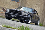 Mercedes-Benz 500  SEC AMG: Schwarz. Breit. Stark: Der 82er 500 SEC AMG ist black & better