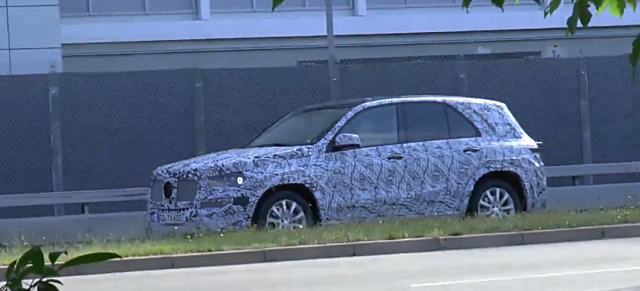 Erlkönig erwischt: Mercedes-Benz GLE: Spy Shot: Aktuelle Aufnahmen vom neuen Mercedes-Benz GLE