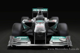 Erstes Bild vom neuen Mercedes GP Formel 1 für die Saison 2011: Der neue Mercedes GP W02 wird am 1. Februar in Valencia, Spanen vorgestellt. 