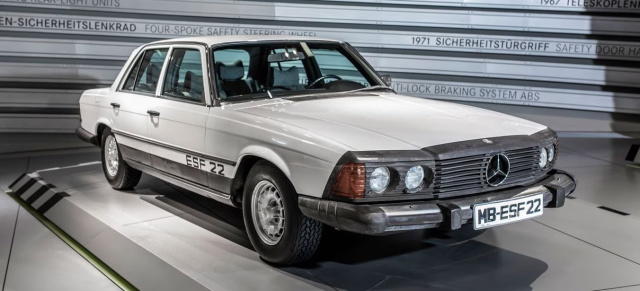 Mercedes-Benz  Experimentier-Sicherheits-Fahrzeug ESF 22: Meilenstein der Fahrzeugsicherheit von 1973